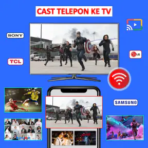 Transmisikan Ponsel ke TV