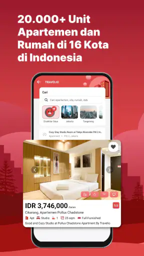 Travelio: Sewa Apartemen Rumah