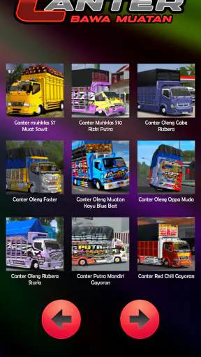 Truk Oleng Canter Bawa Muatan