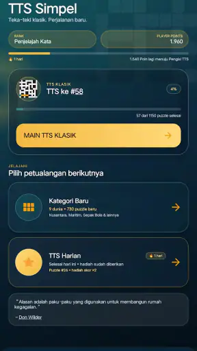 TTS Simpel - Teka Teki Silang