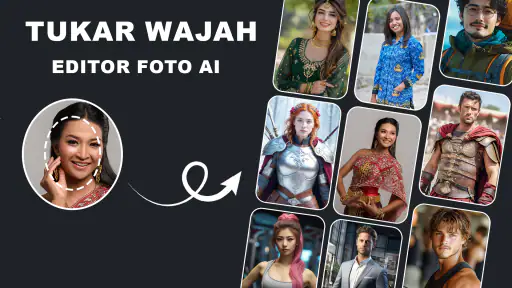 Tukar Wajah AI: Penyunt Foto