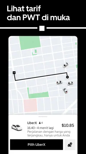 Uber - Pesan perjalanan