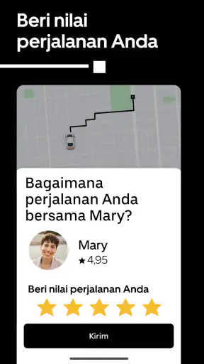 Uber - Pesan perjalanan