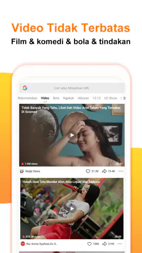 UC Mini - Pemutar Video yang L