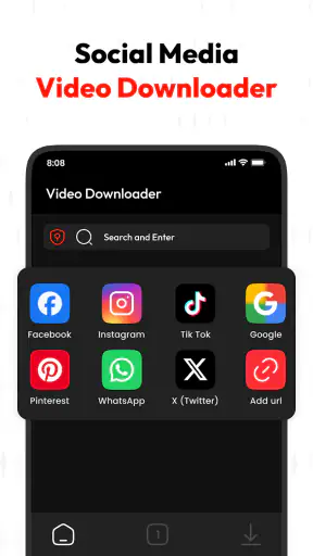 Video Downloader: Browser Home