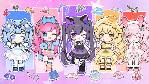 Vlinder Gacha:doll dress up