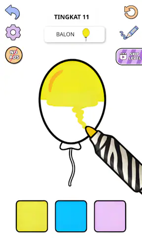 Warna Game- ASMR Menggambar