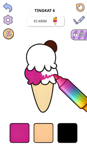 Warna Game- ASMR Menggambar
