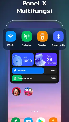 Widget & Tema Warna: iWidgets