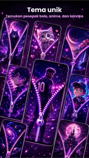 Zipper Lock Screen Customizer