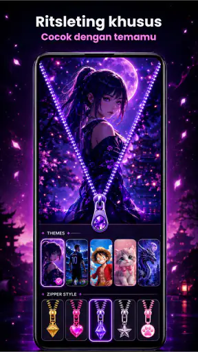 Zipper Lock Screen Customizer