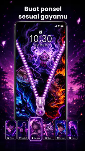 Zipper Lock Screen Customizer