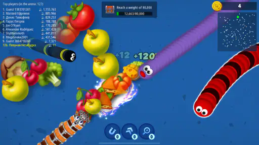 Zona Cacing.io - Ulang Rakus