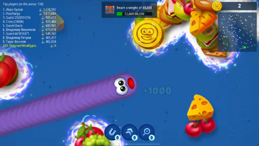 Zona Cacing.io - Ulang Rakus