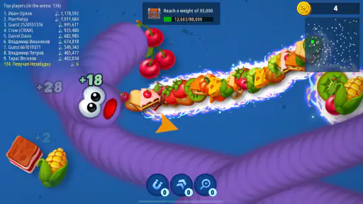 Zona Cacing.io - Ulang Rakus
