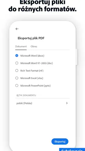 Adobe Acrobat Reader Pliki OCR