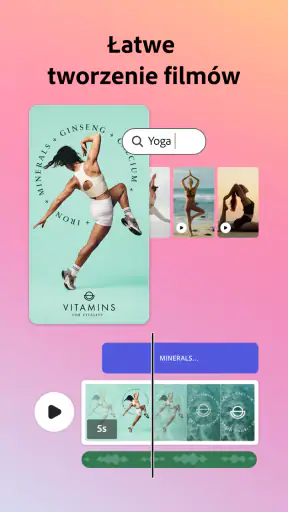 Adobe Express Wideo zdjęcia SI