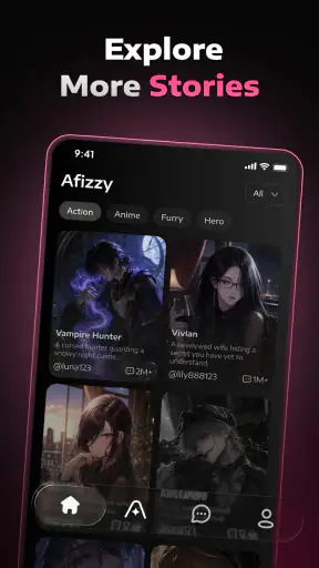 Afizzy - Czat z postaciami AI