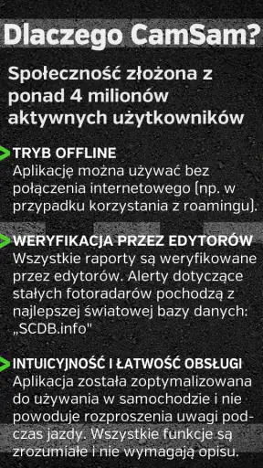 Alerty na fotoradary - CamSam