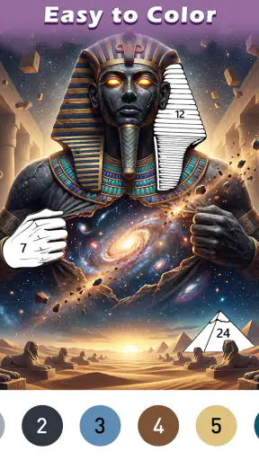 Ancient Color By Number Game