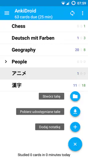 AnkiDroid flashcards