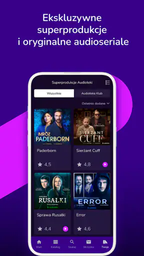 Audioteka: Audiobooki/Podcasty