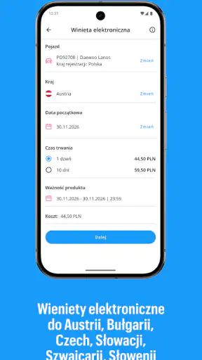 Autopay. Winiety, autostrady