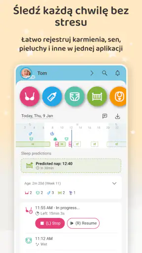 Baby Daybook Karmienie piersią