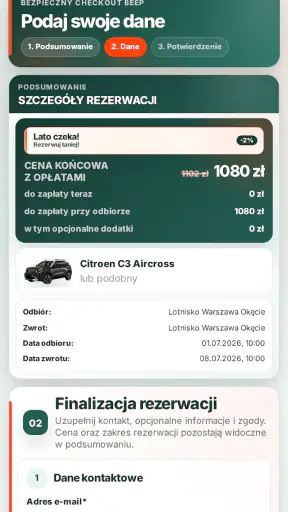 BEEP.rent - najem aut
