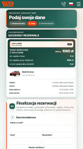 BEEP.rent - najem aut
