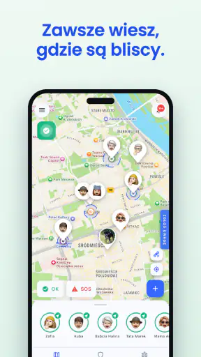 Bezpieczna Rodzina: mapa GPS