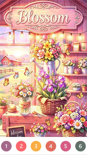 Blossom Color By Number