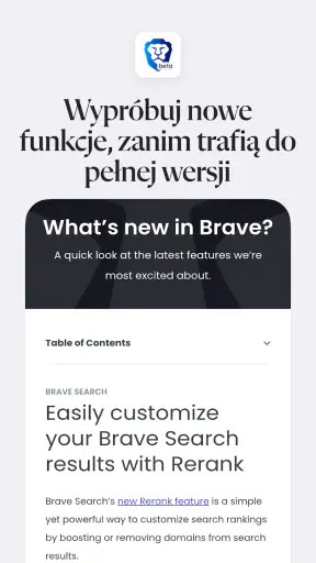 Brave Beta