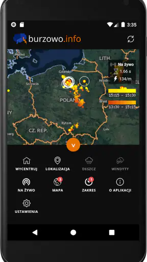 Burzowo.info - Mapa burzowa