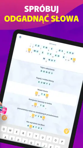 Crostic Crossword - Krzyżówki