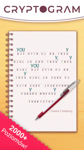 Cryptogram: Gry wykreślanka!