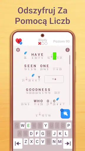 Cryptogram: Gry wykreślanka!