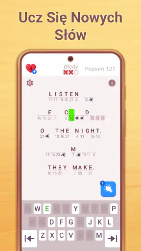 Cryptogram: Gry wykreślanka!