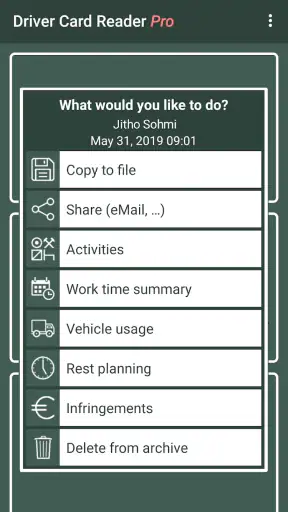 Driver Card Reader