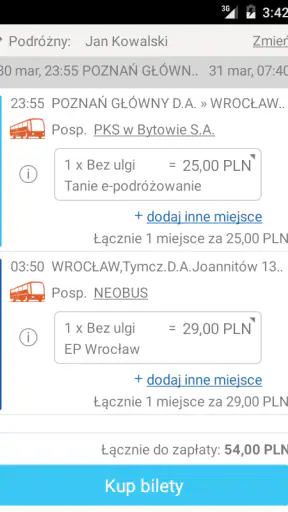 e-podróżnik: bilety i rozkłady
