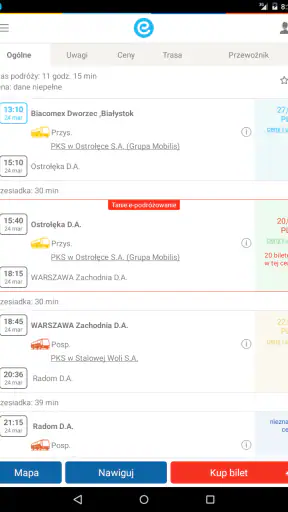 e-podróżnik: bilety i rozkłady