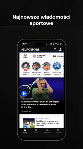 Eurosport: wiadomości i wyniki