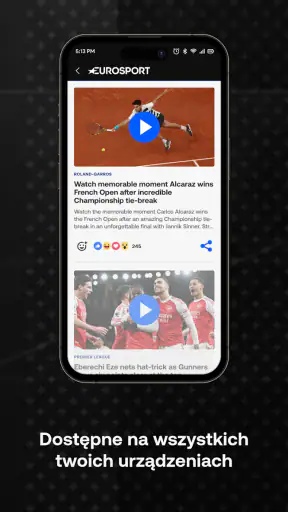 Eurosport: wiadomości i wyniki