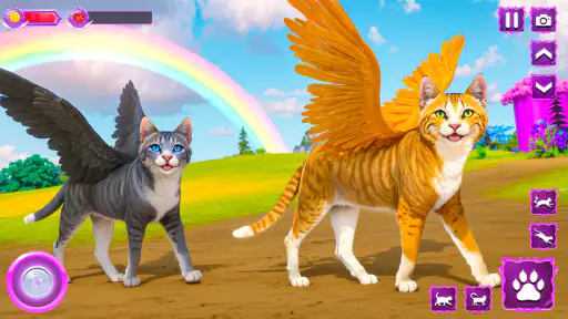 Flying Wild Cat Care Sim 3D