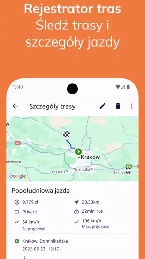 Fuelio: dziennik i ceny paliwa