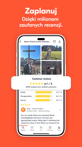 GetYourGuide: Podróże & Bilety