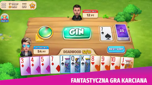 Gin Rummy Stars: gra karciana