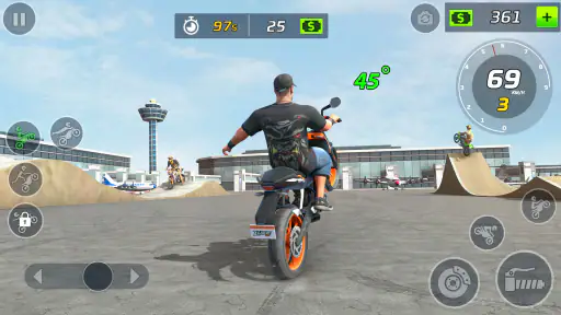 gra motocyklu typu wheelie