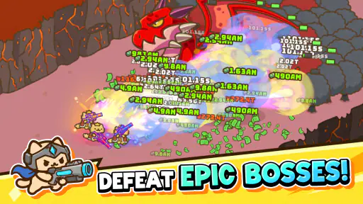 Idle Cat Gunner: Shooter RPG