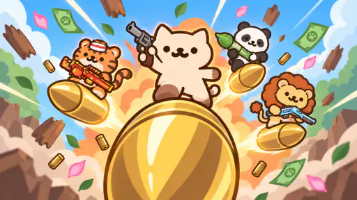 Idle Cat Gunner: Shooter RPG